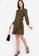 ZALORA WORK green Lapel Wrapped Midi Dress 67141AA5EE7A1CGS_4