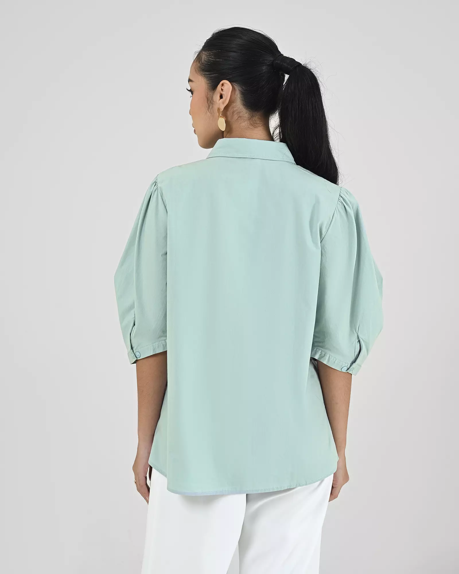 Geulis.id KARISA SHIRT - Lightblue