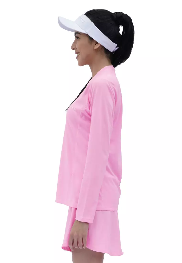 Tiento Kaos Running Dry Fit Baju Olahraga Wanita Lengan Panjang Gym Pakaian Sport Lari