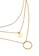 ELLI GERMANY gold Necklace Layer Circle Pendant Twisted Timeless Trend Blogger Gold Plated 99D44AC58A132EGS_4