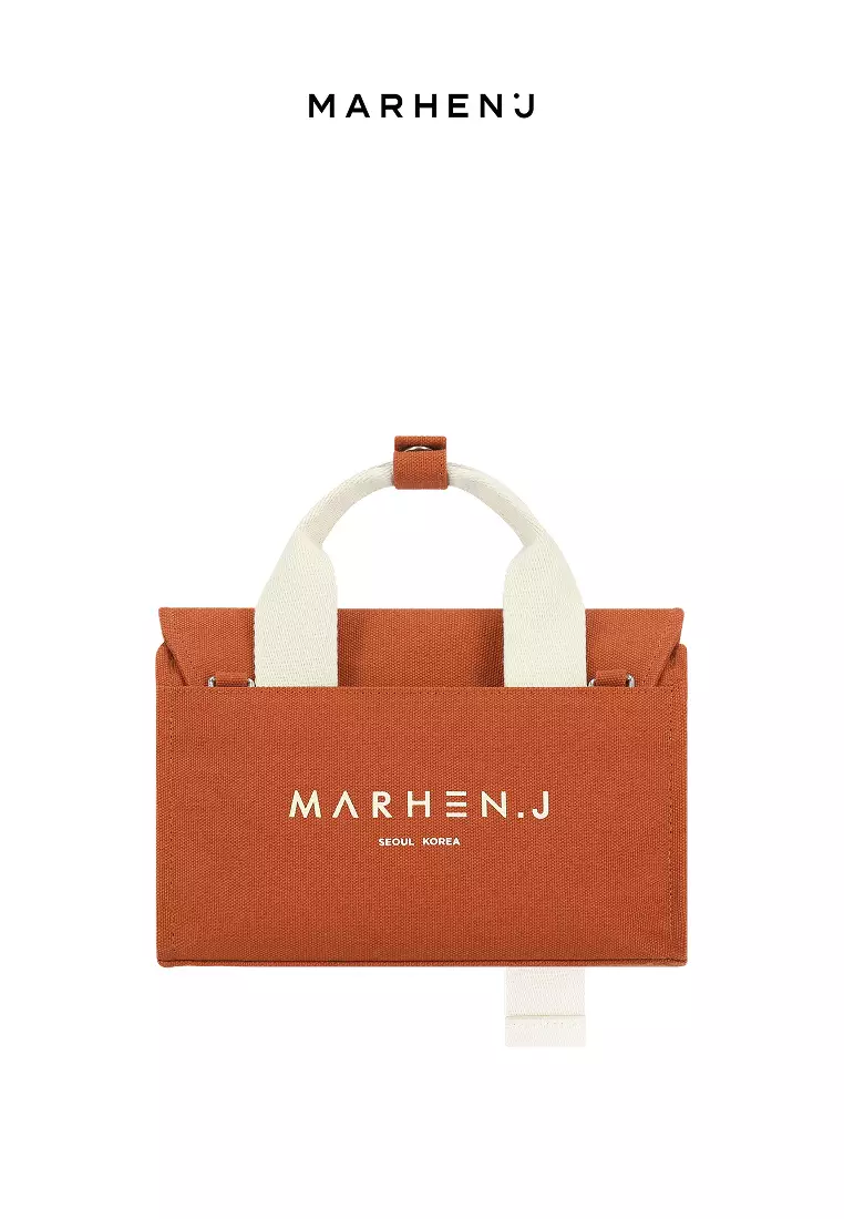 ROY NANO Canvas Crossbody Bag Brick Orange