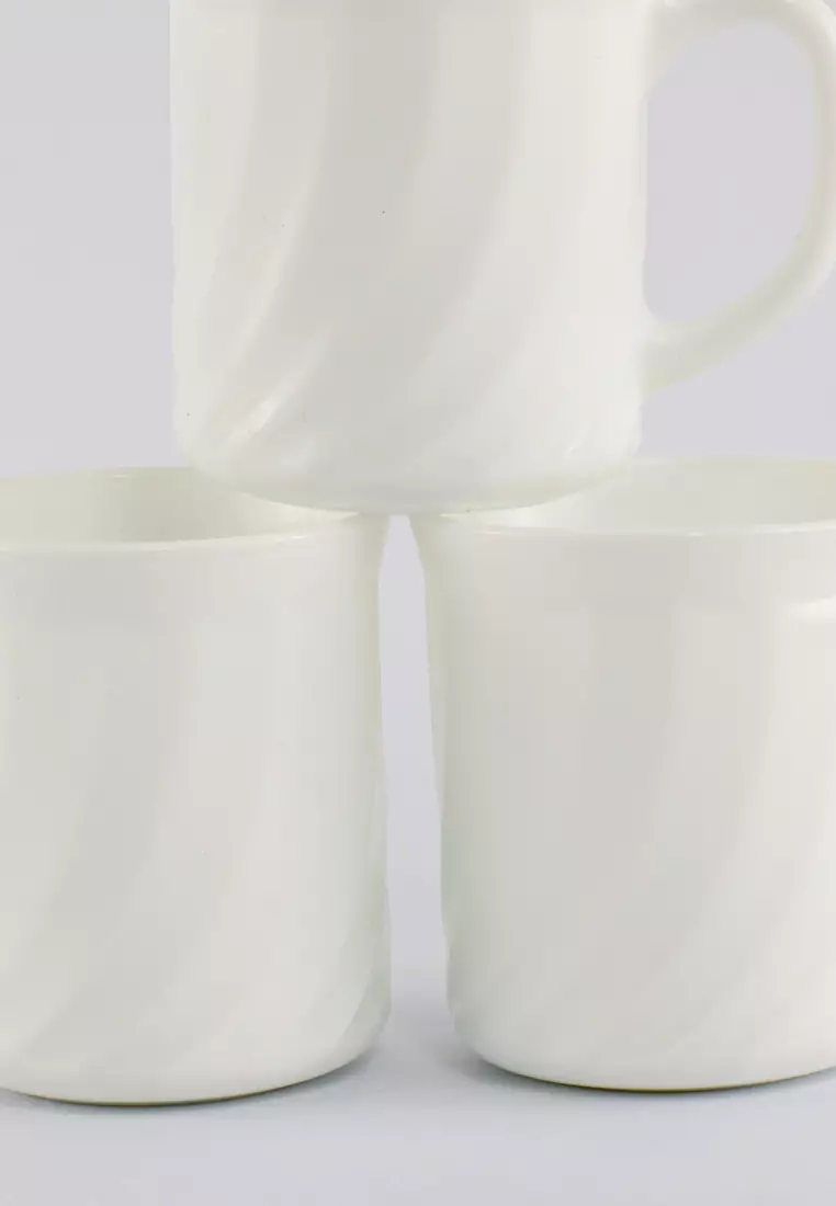 Buy La Opala La Opala 6 Pcs Classique Series Opalware Mug Set / Opal