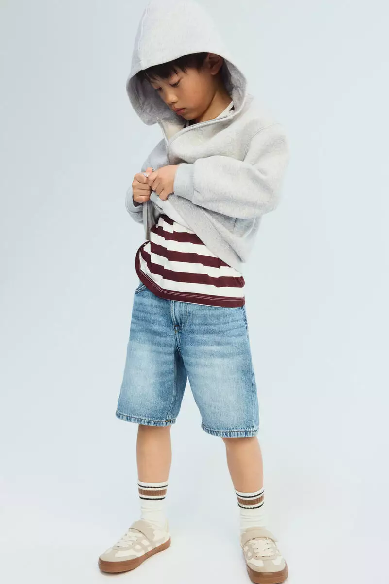 Zip-through brushed-inside  hoodie