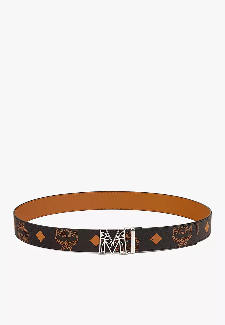 Buy MCM Claus Laurel M Reversible Belt in Maxi Visetos 2025