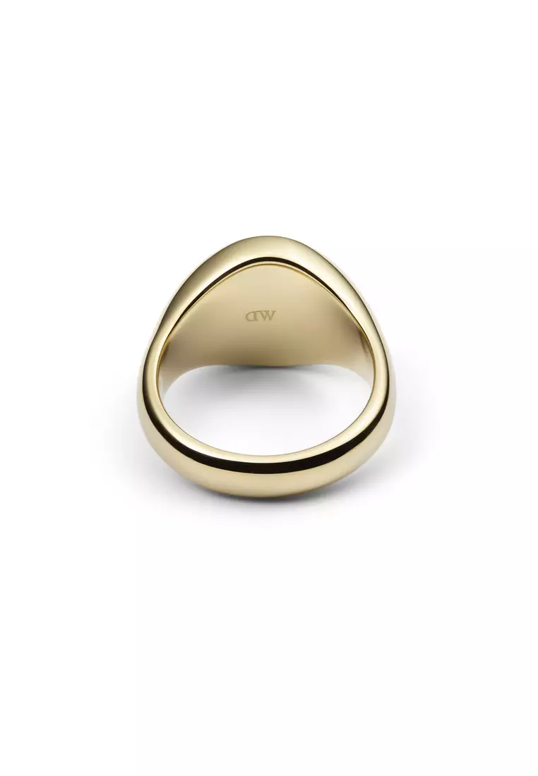 Classic Signet Ring Gold - Unisex Ring for women and men stainless steel Ring DW Official Authentic Original
