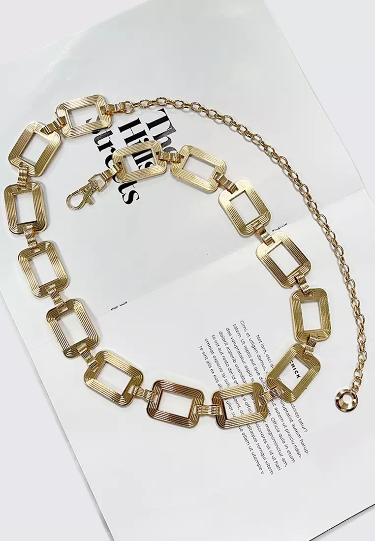 Gold link chain belt 2025