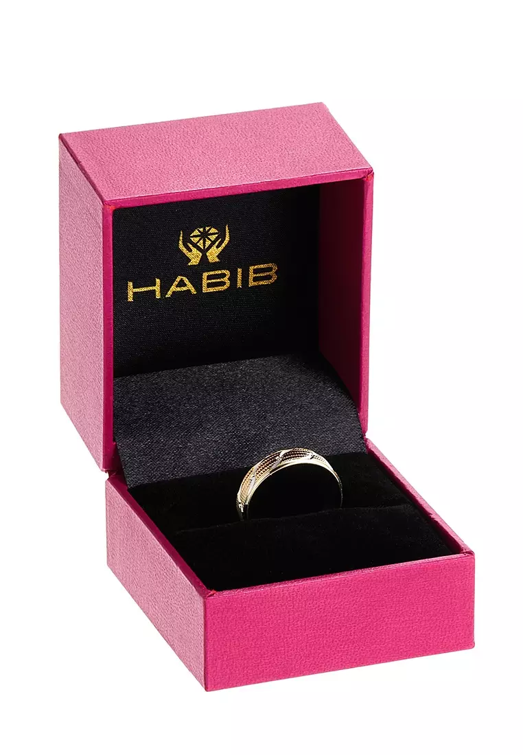 HABIB 375/9K Yellow and White Gold Ring WAA984