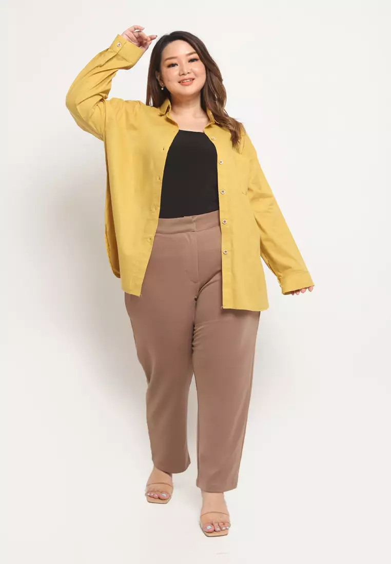 Plus Size Shirt Rui Mustard