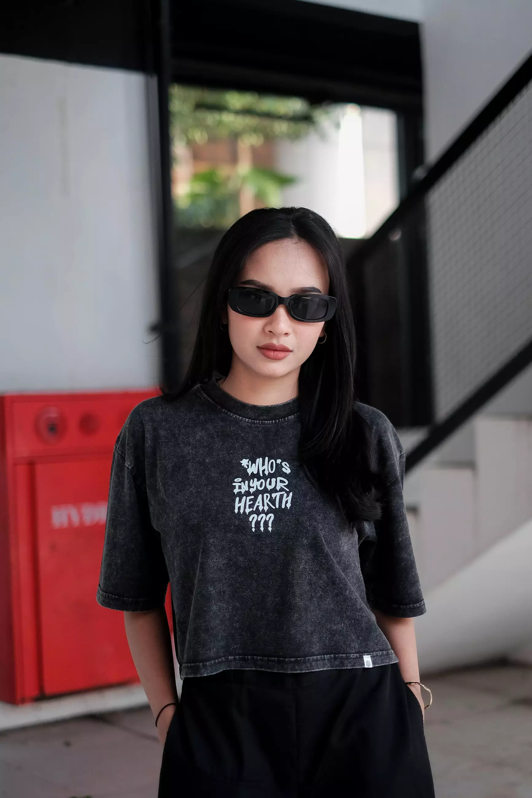 OOTDSUPPLY Croptee Oversized Who's Marbling | Croptee Oversize Wanita