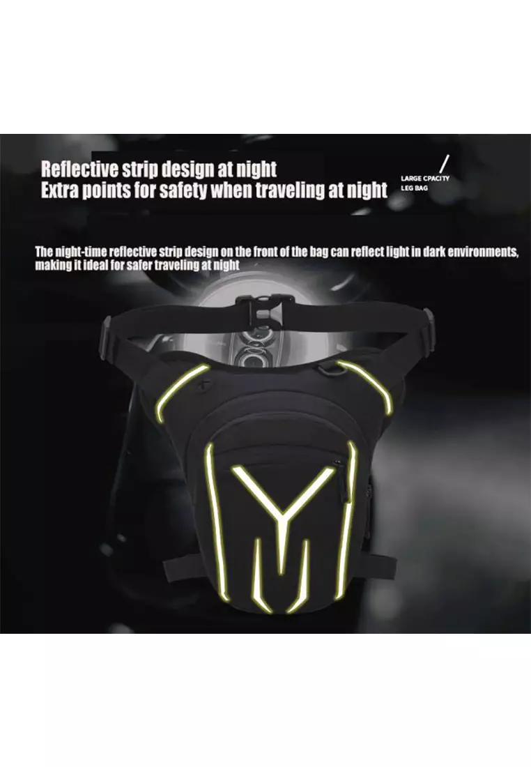 Motorcycle Nylon 1101 Leg Bag – Gray