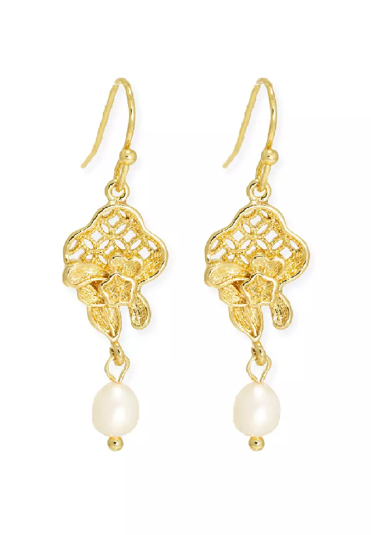 Real gold clearance earrings design