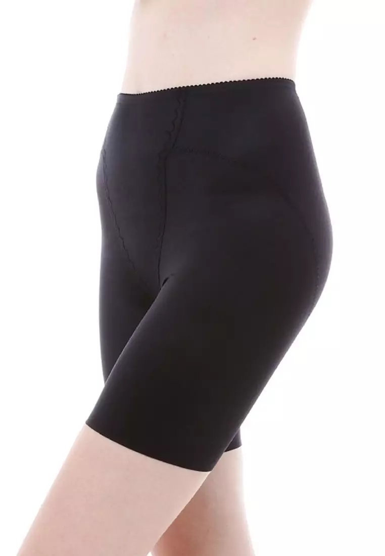 Short Power Net Girdle with Removable Straps - Smooth and Slim