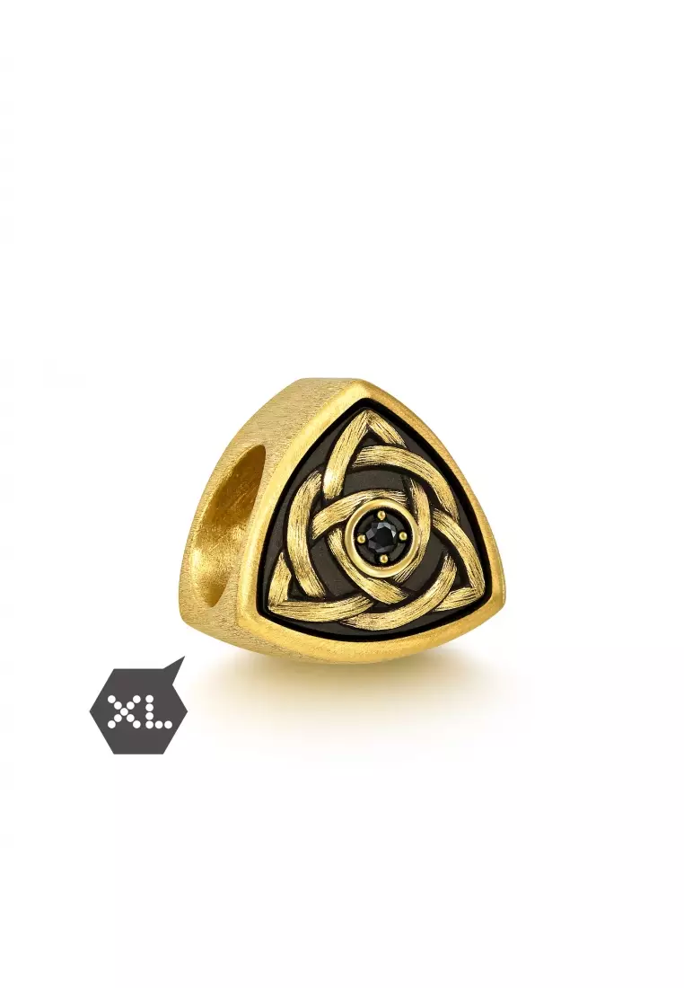 999 Gold Symbolising Blessings and Protection Charm for Men 94593C  [Bracelet not included]