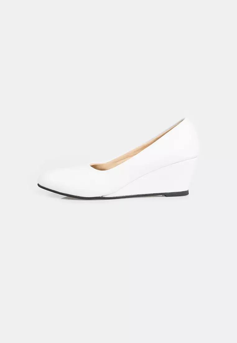 Seis Vancy Sepatu Wedges Wanita 5 cm-WHITE