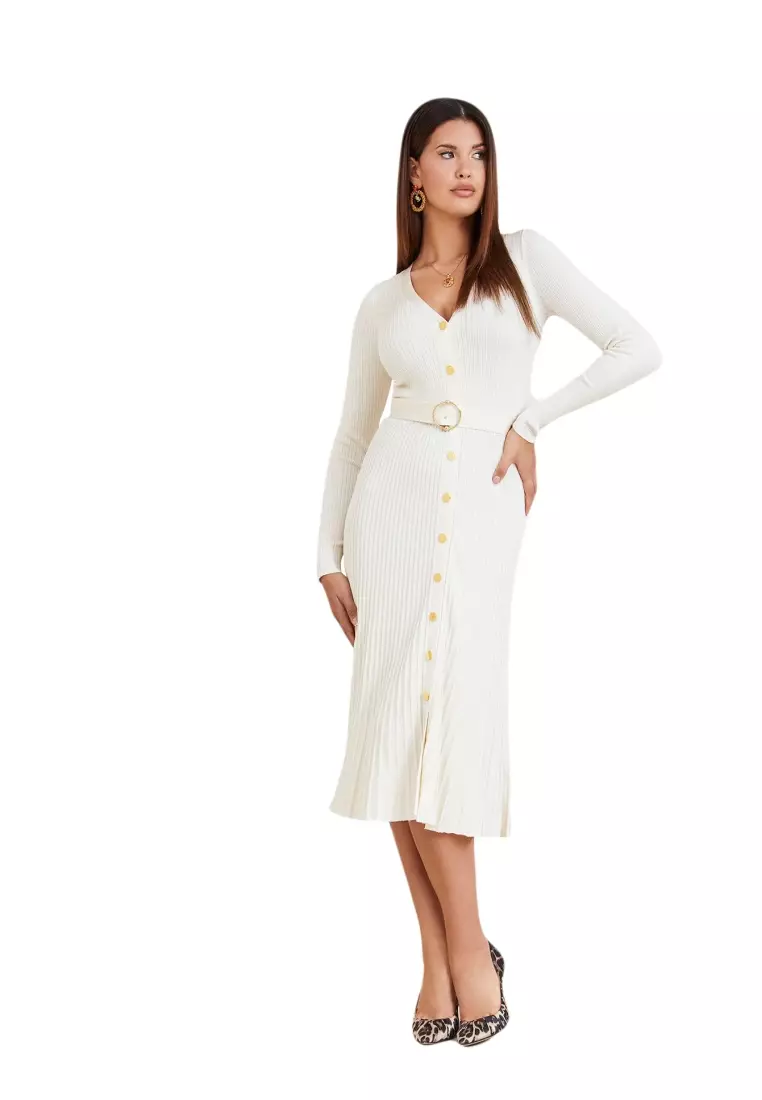 Guess marciano white dress sales