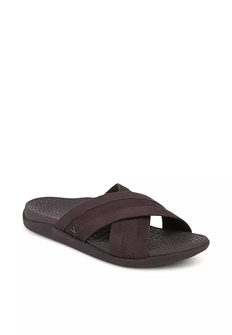 Discount on Vionic  shoes - SKU: Mens Tide Slide Flats Sandals