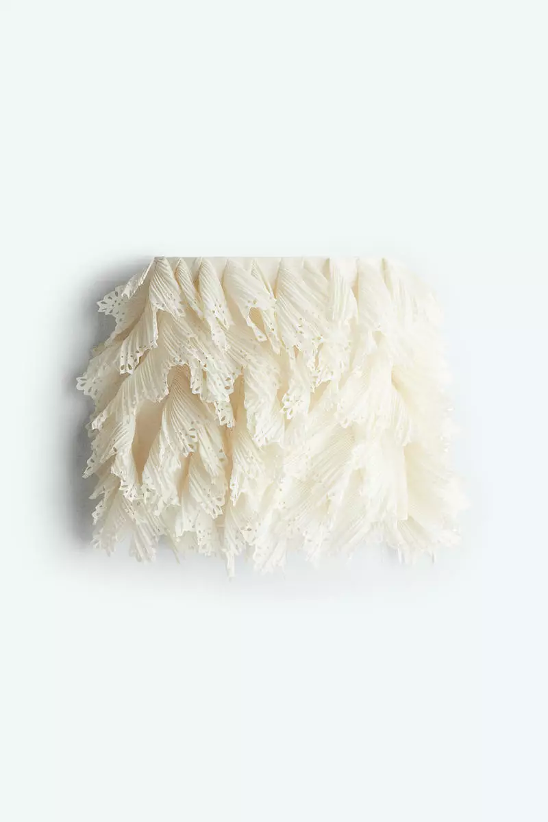Frilled chiffon skirt