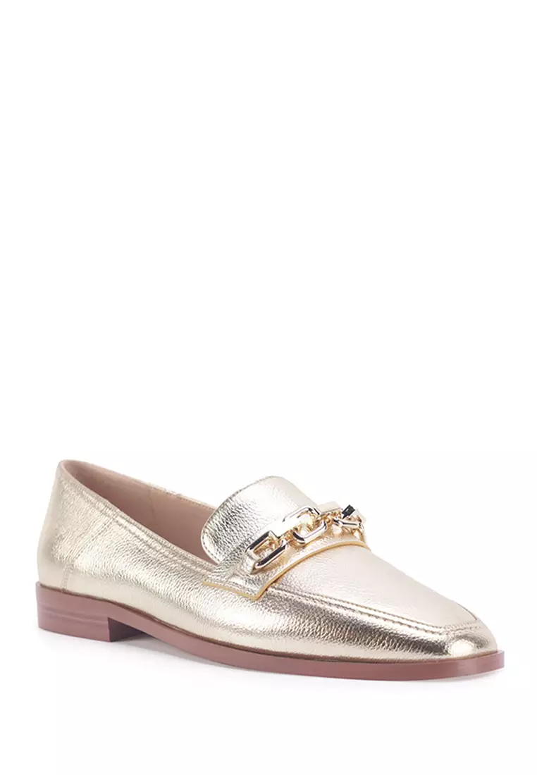 Discount on Nine West  shoes - SKU: Channa Loafer Gold