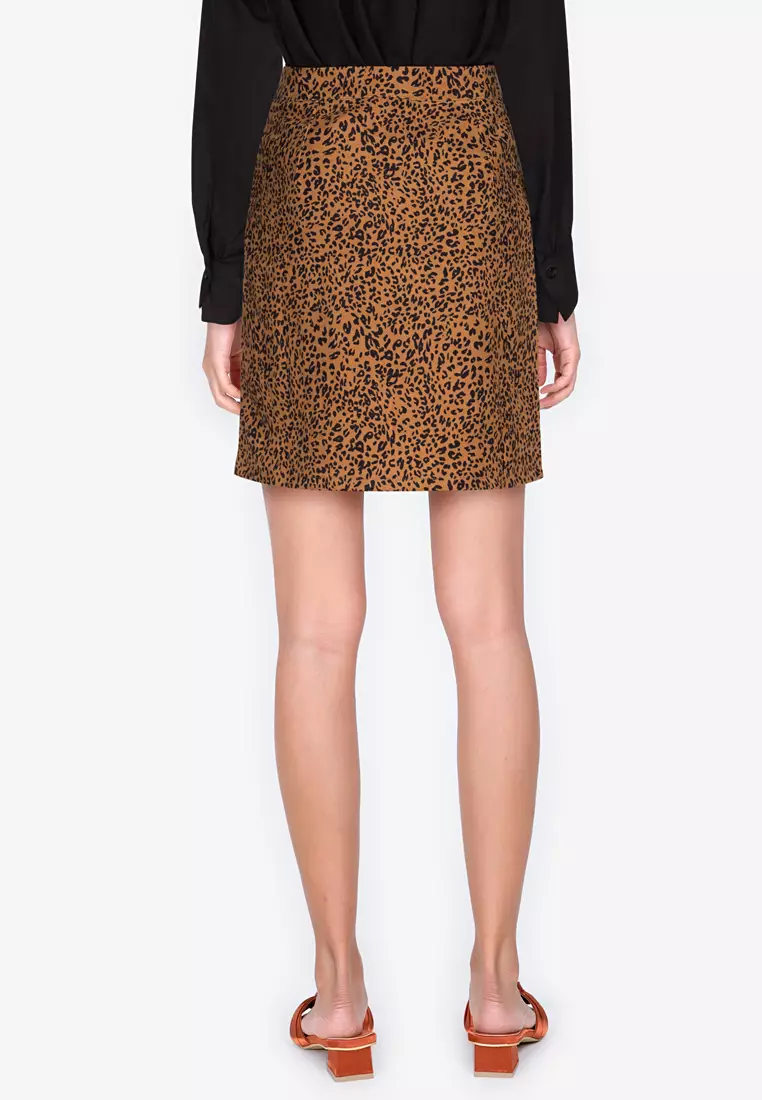 Buy ZALORA BASICS Leopard Print Mini Skirt 2024 Online ZALORA