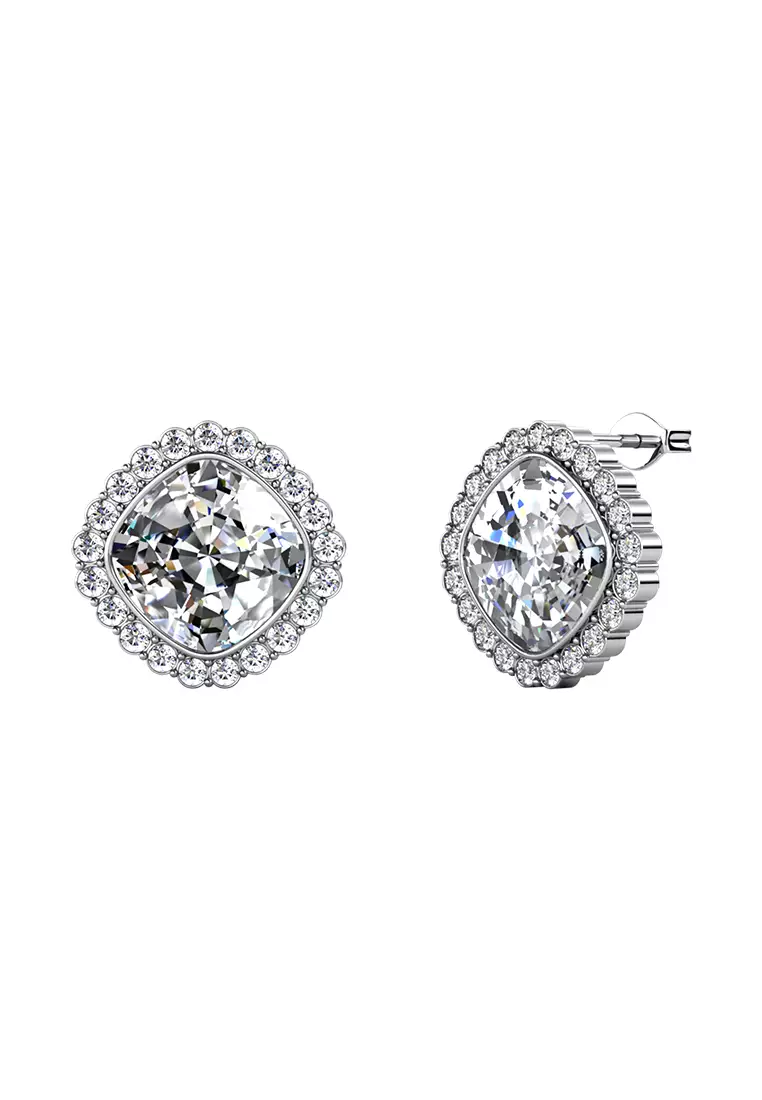 Lydia Diamond White Crystal - Anting Crystal by Her Jewellery