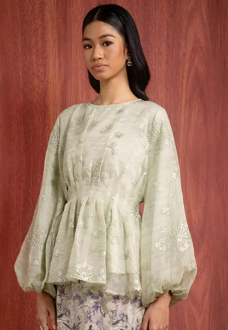 ELLIE KURUNG PEPLUM SET