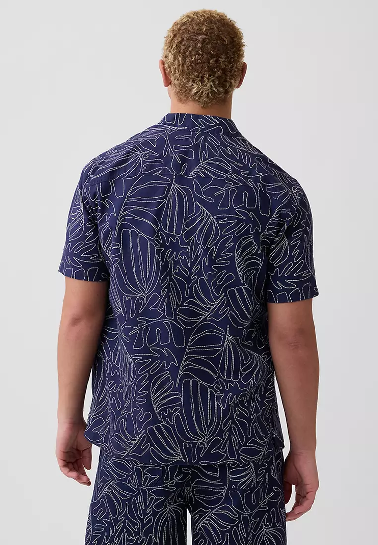 Standard Fit Linen-Blend Vacay Shirt