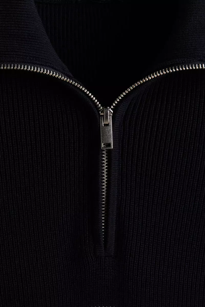 Regular Fit Zip-top jumper
