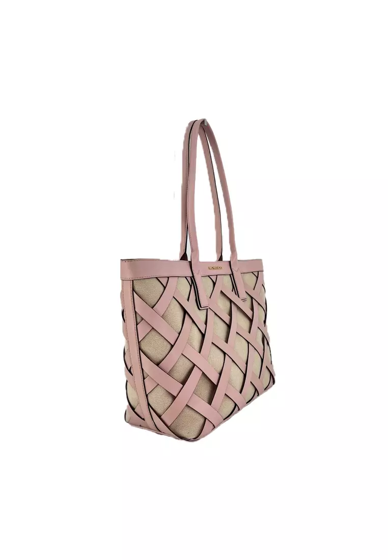Michael michael kors woven clearance chevron leather camera bag
