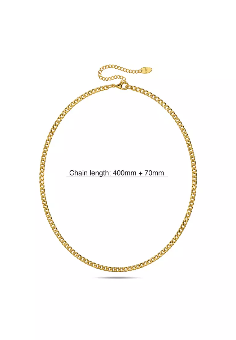 Estelle Chain Link Gold Plated Necklace
