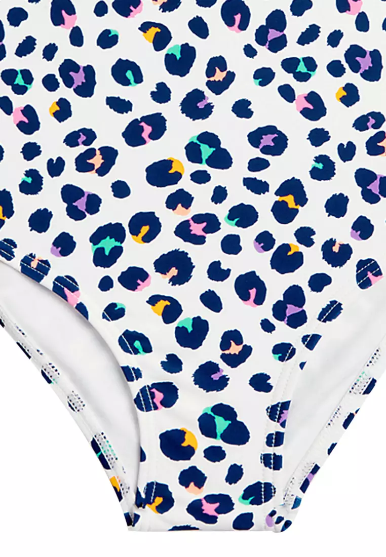 Leopard Print Frill Swimsuit