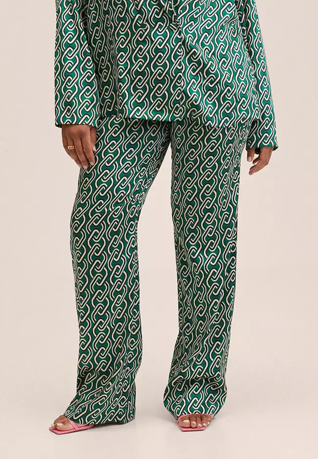 Chain Print Trousers