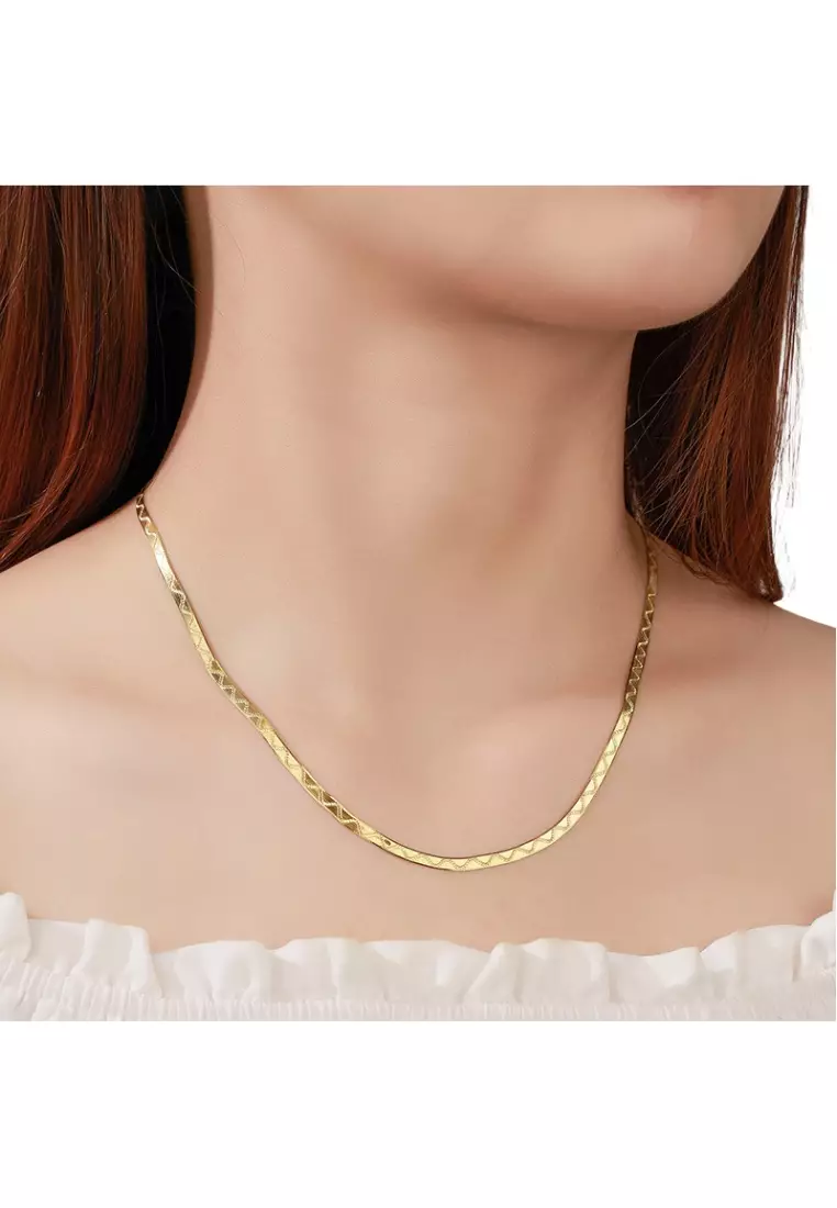 Buy Lara Summer Snake Chain S925 Silver Necklace Online | ZALORA Malaysia