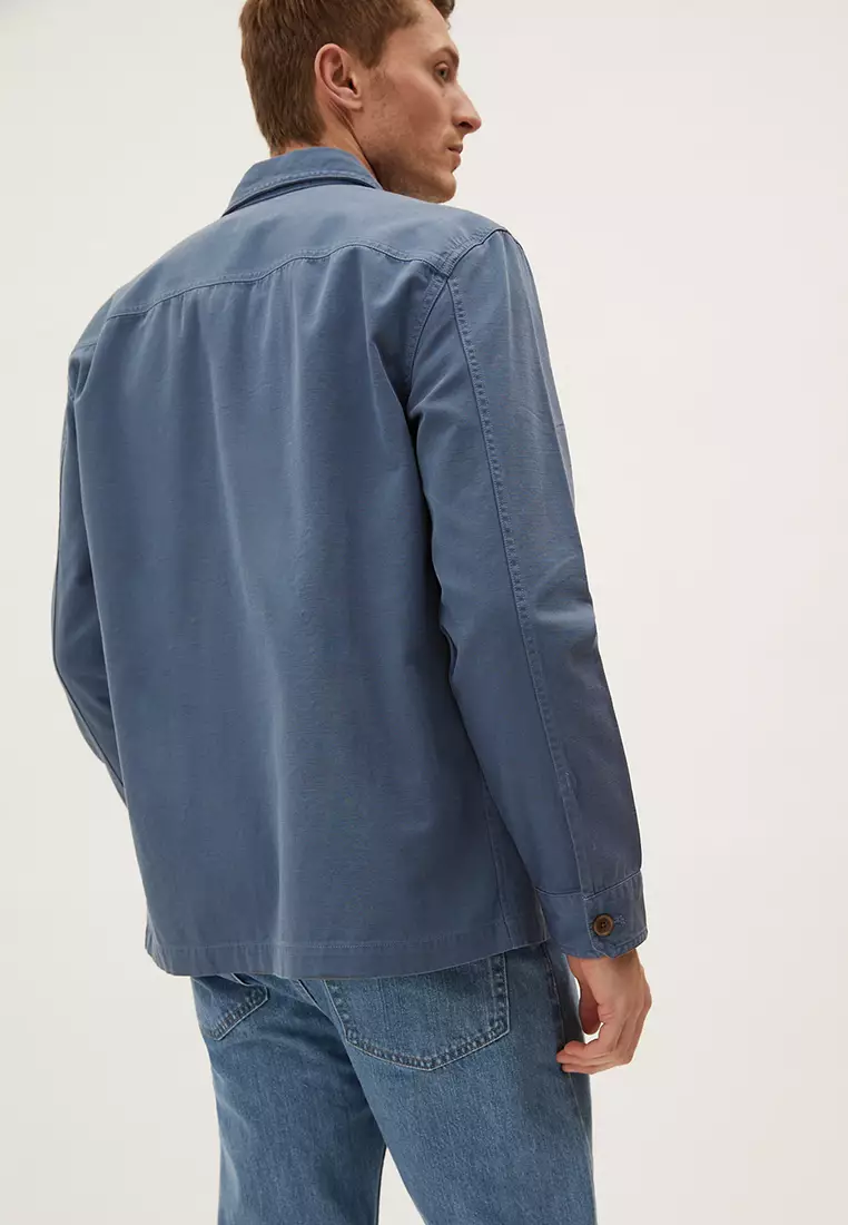 Pure Cotton Garment Dyed Overshirt