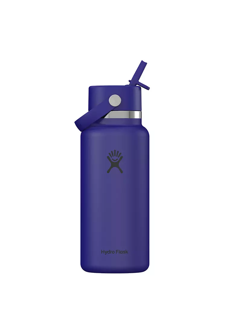 Hydro Flask Wide Mouth Flex Straw Cap 32 oz Capri Blue