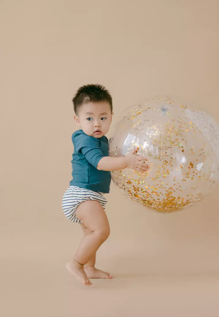 Soleil Baby Unisex Top & Swim Diapers - Emerald Top