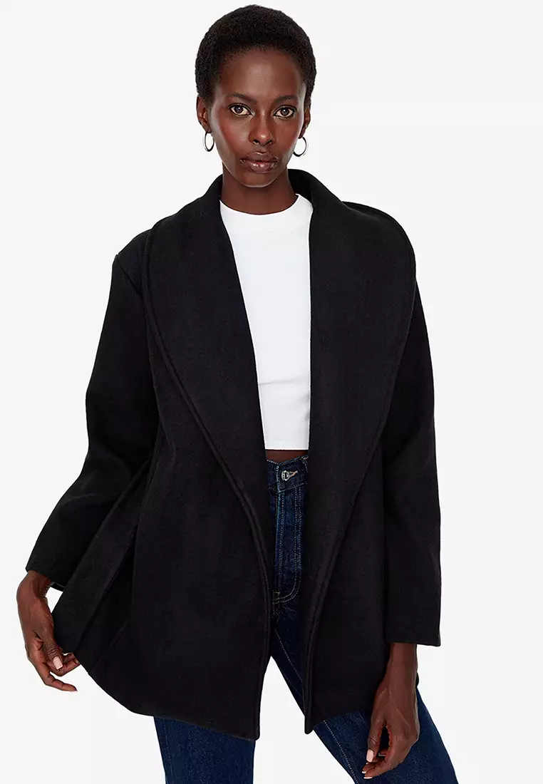Shawl outlet collar coats