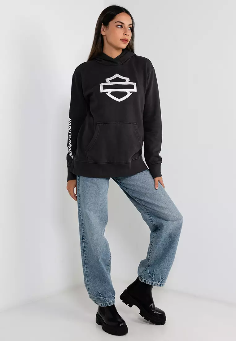 HD Oversized Street Machine Bar & Shield Hoodie