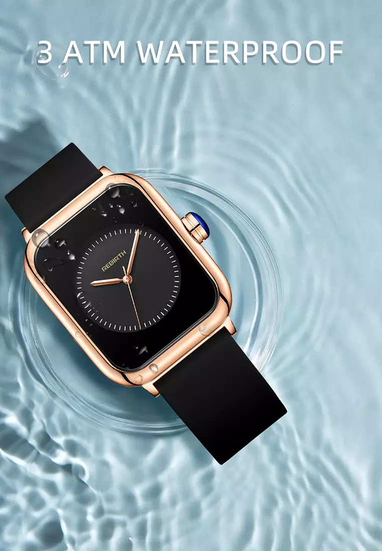 jam tangan wanita tali silikon tahan air kuarsa atas bisnis jam tangan cewek