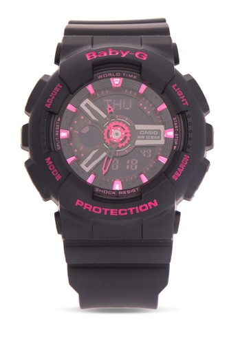 Jual Baby G Casio Baby G Jam Tangan Wanita Black Pink Resin Ba 111 1adr Original Zalora Indonesia