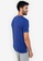 ZALORA ACTIVE blue Contrast Seam V Neck T-Shirt 03C6CAAFE2C921GS_2