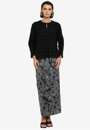 Buy Zalia Eyelet Lace Kurung Kedah Online Zalora Malaysia
