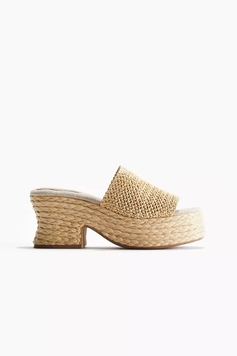 Heeled espadrilles
