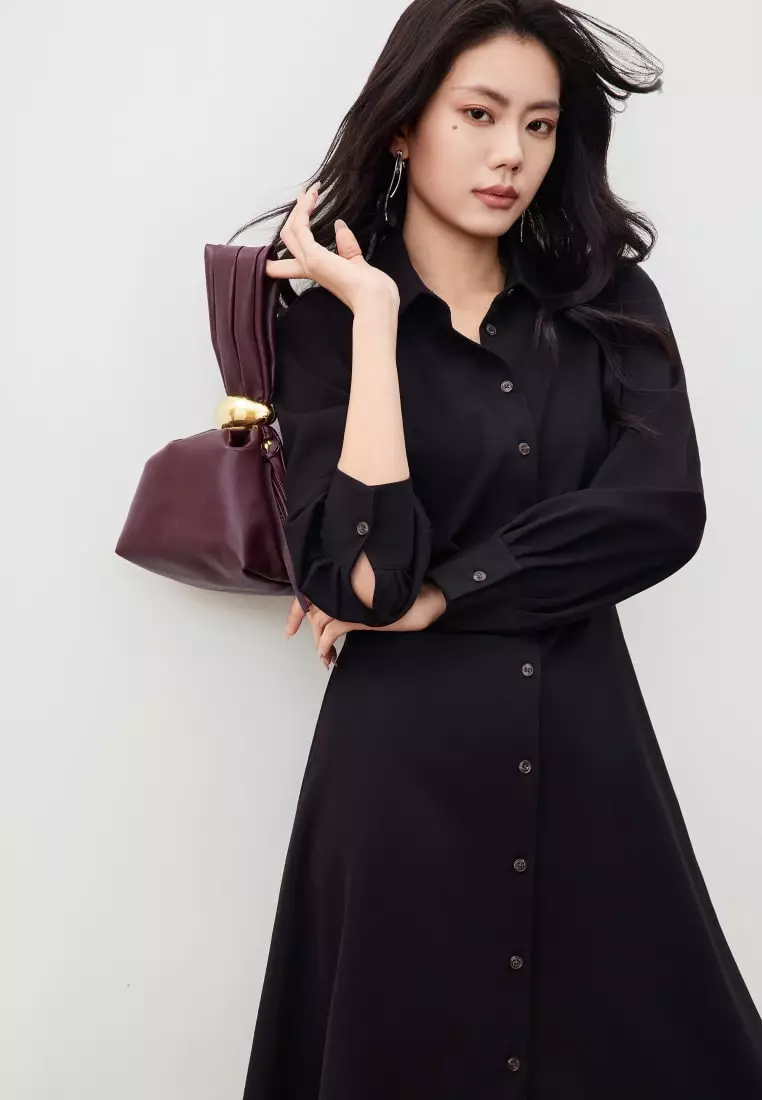 G2000 Twill Maxi Shirt Dress