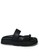 Rag & CO. black Slip-On Leather Sandal Rag & Co X F2C6ASH93A0EEDGS_1