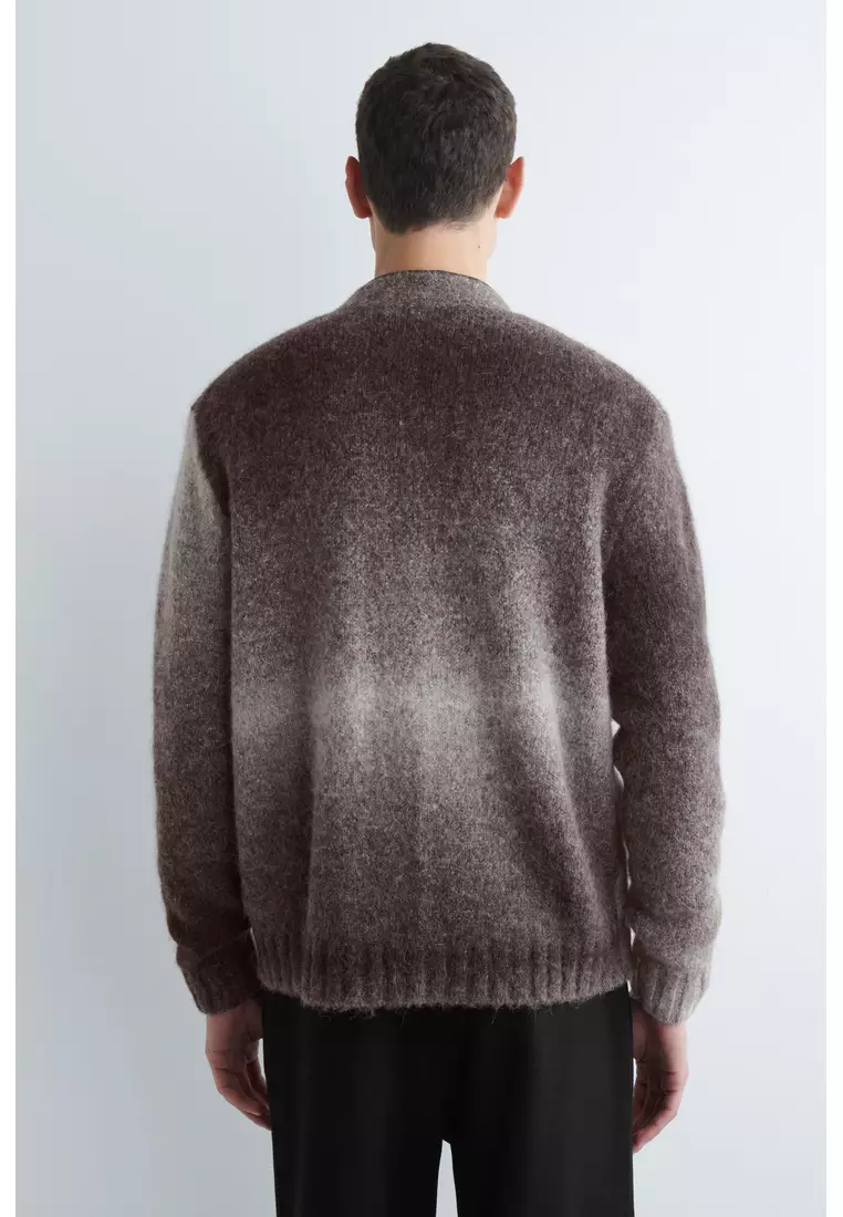DEGRADÉ ALPACA-BLEND CARDIGAN
