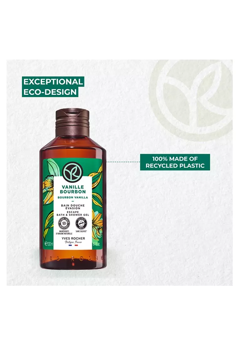 Bourbon Vanilla Sensual Shower Gel - 200ml Natural, Sulfate Free, Hydrating Body Wash