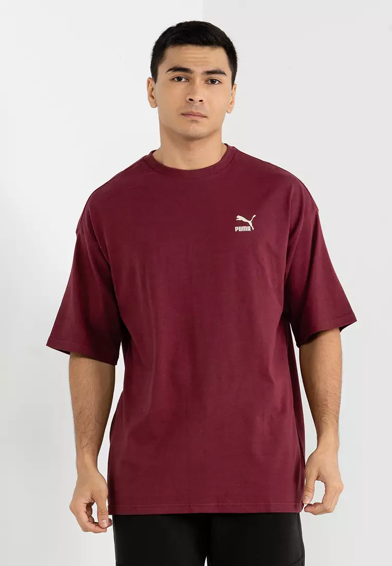 Burgundy top puma tee