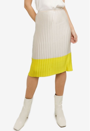 Buy ck Calvin Klein Lightweight Charmeuse Pleated Skirt 2023 Online |  ZALORA Singapore