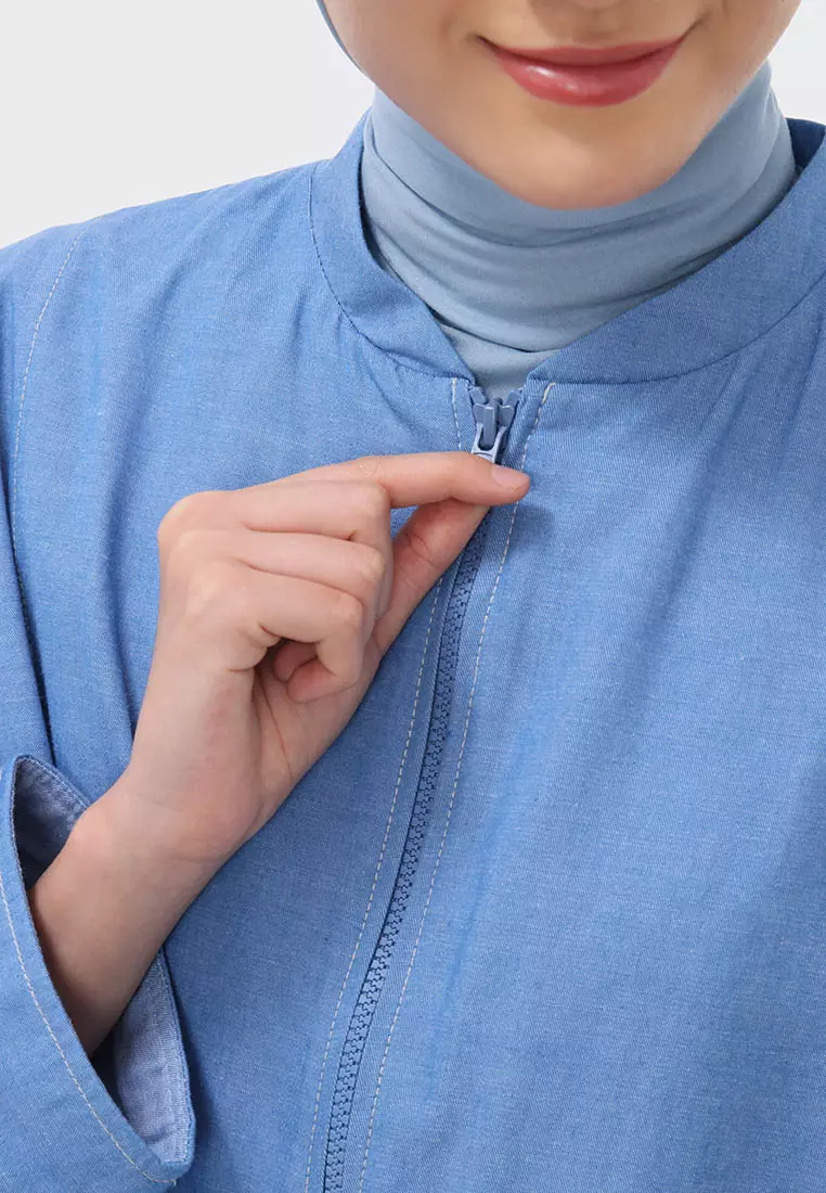 Ria Miranda Faded Denim Sorsa Jacket