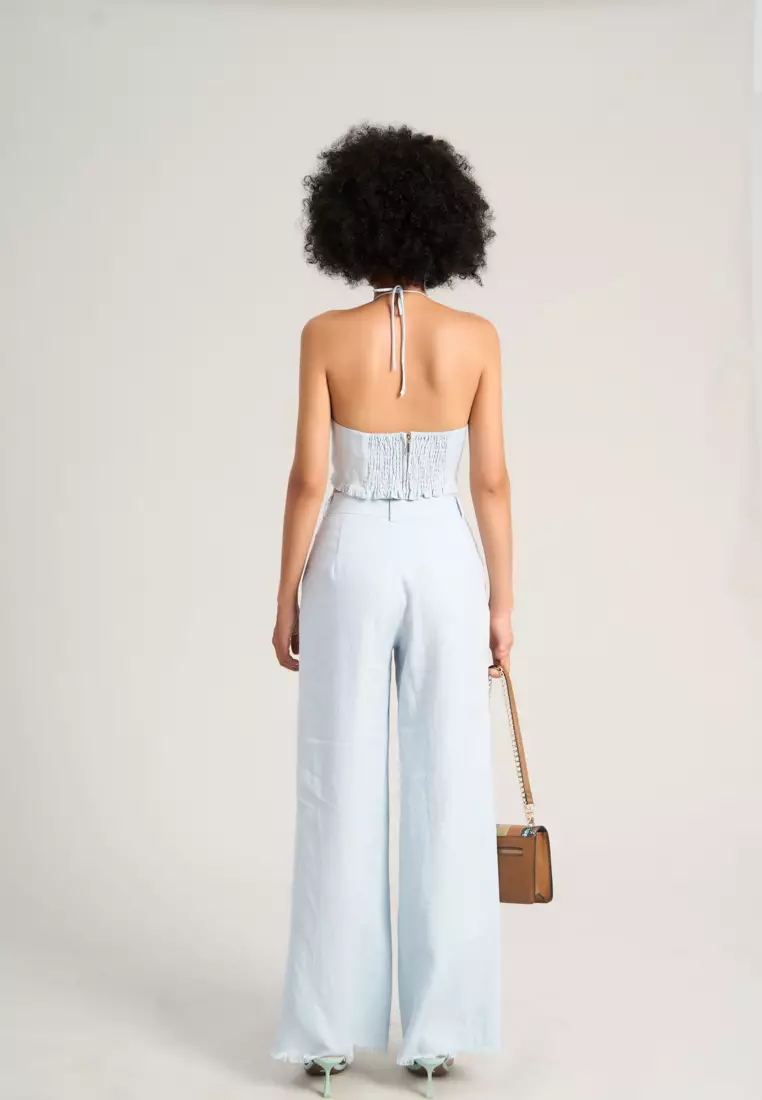 White Halter Croptop